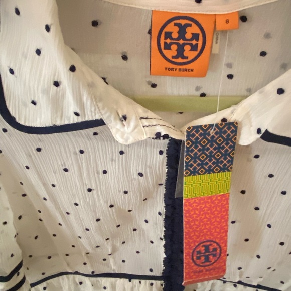 Tory Burch Silk Derrius Blouse (BNWT) - Picture 3 of 7